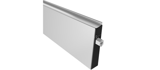 216BDCFG 36  door bottom alum clear anodized