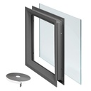 Metal lite  frame 6 x 27 bronze