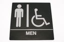 SB445 Mens black ADA sign