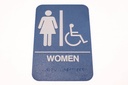 SB443 Womens blue ADA sign