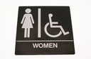 SB443 Womens black ADA sign